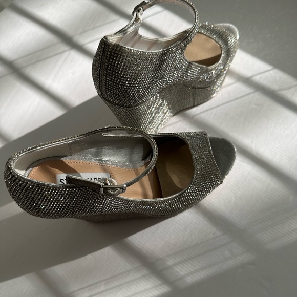 STEVE MADDEN/ macie rhinestone wedge heel - Picture 14 of 15